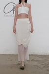 SWAYING/KNIT Pleated Skirt SW22SSB06 White